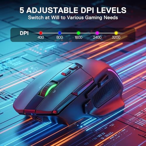 Redragon M925 PRO Wireless RGB Gaming Mouse 26000 DPI Hyper-Fast Scroll