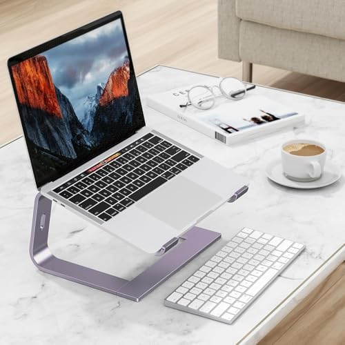 OMOTON Laptop Stand, Detachable Mount for MacBook Air/Pro Dell HP Purple