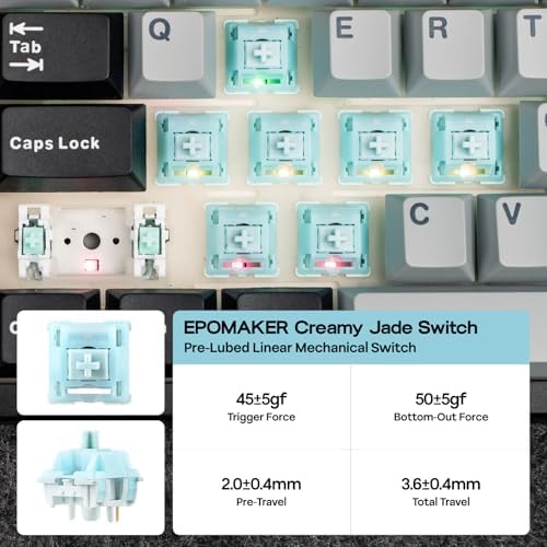 EPOMAKER TH108 PRO Full Size Mechanical Keyboard with Screen & Knob
