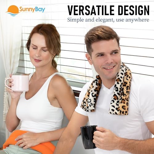 SunnyBay Heating Pad, Neck and Shoulder Wrap, 26x4 inch, Purple