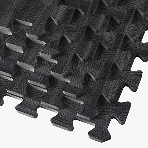 Forest Floor Farmhouse 3/8 Inch Thick Printed Foam Tiles, Premium Wood Grain Interlocking Foam Floor Mats, Anti-Fatigue Flooring – Stylish Flooring Solution