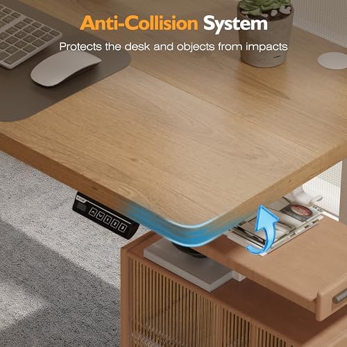 Monomi 59" Electric Standing Desk,Adjustable Height Sit Stand Desk,Natural