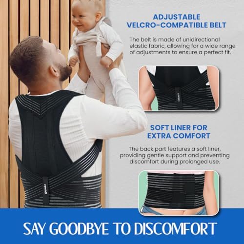 ORTONYX Posture Corrector Back, Clavicle & Shoulder Support Brace/Unisex