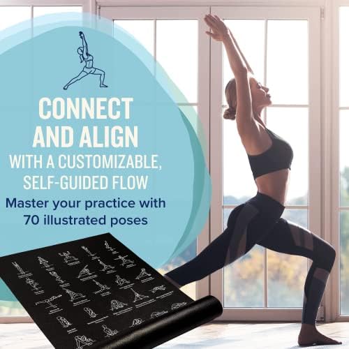 NewMe Fitness Thick Yoga Mat for Women and Men - 5mm Non Slip Pilates Mat