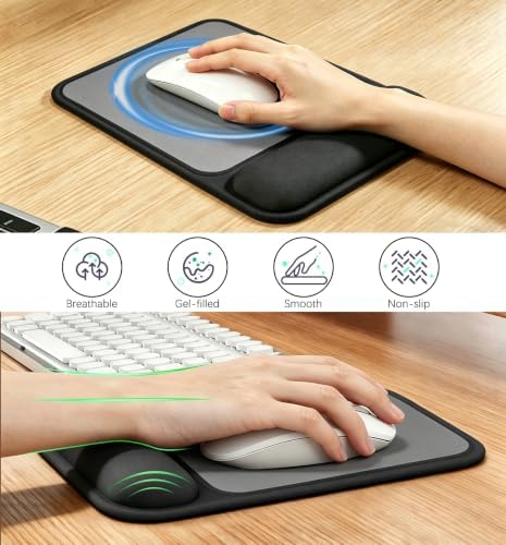 JIKIOU Keyboard Stand and Mouse Pad Set with Wrist Rest