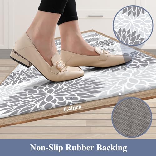 HEBE Anti Fatigue Kitchen Mats for Floor 20"x71", Cushioned Standing Mat
