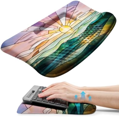 Ergonomic Keyboard Wrist Rest Pad with Wrist Support Sea Sunrise