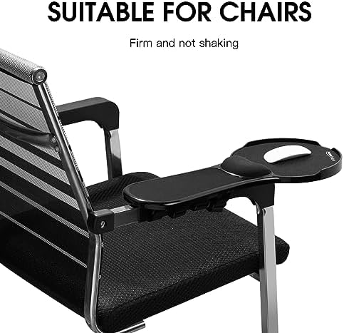 Black Office Chair Arm Pads Mouse Arm Rest with Baffle to Prevent Falling
