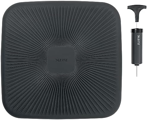 Leitz Ergo Active Wobble Cushion, Ergonomic Seat Cushion for Office Chair, Square Seat Pad for Improved Ergonomics, 65390089