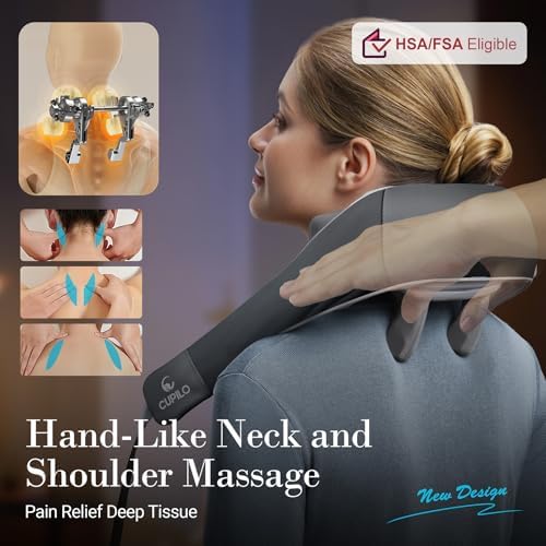 CuPiLo Cordless Neck Massager with Heat & Remote Control, 2026 Upgraded