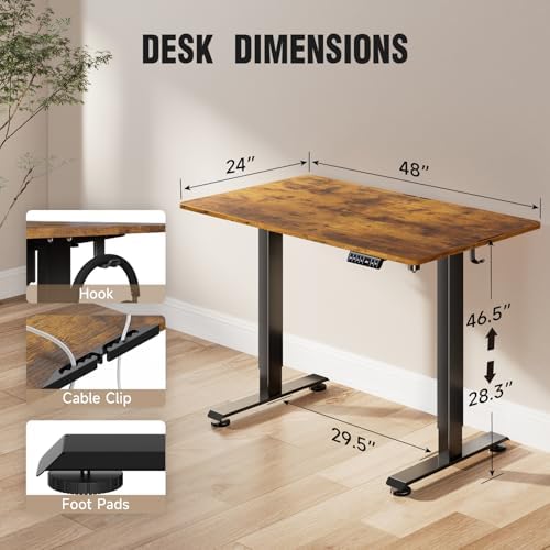 Standing Desk & Anti Fatigue Cushioned Mat, Standing for Work Home Office