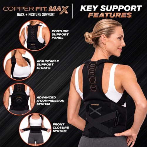Copper Fit Max Back Posture Support (2X/3X)