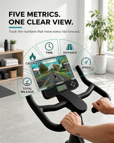 Exercise Bike for Home, Under 20 dB Quiet Magnetic Stationary Bike