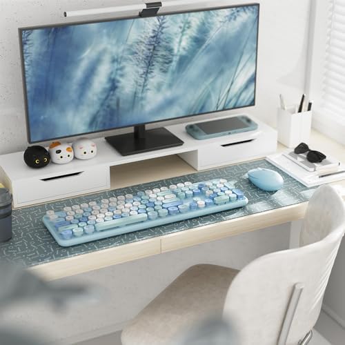 Colorful Wireless Keyboard and Mouse Combo Blue Colorful