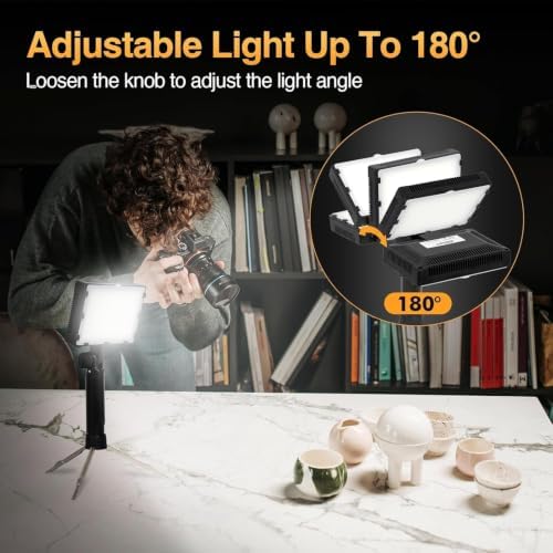 EMART 60 LED Portable Product Photography Light for Tabletop Photo,2-Pack