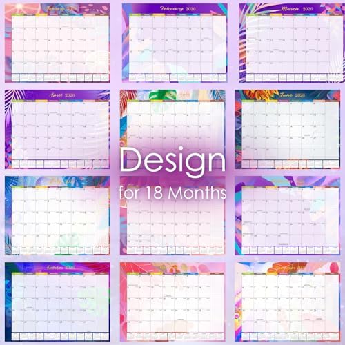 Large Desk Calendar 2026-2027,Jan 2026-Jun 2027,Gannyfer 18-Month Calendar