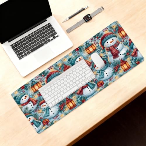 Christmas Large Mouse Pad Non-Slip Rubber Long Gaming Desk Mat