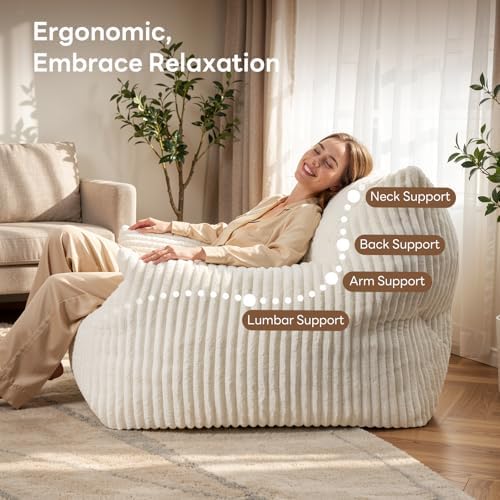 Giant Bean Bag Chair, Oversized Bean Bag Couch for Adults