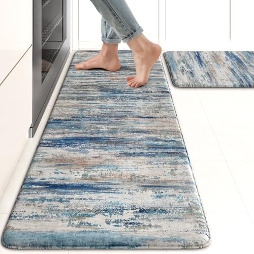 KIMODE Christmas Anti Fatigue Kitchen Mats for Floor,Farmhouse Kitchen Rugs