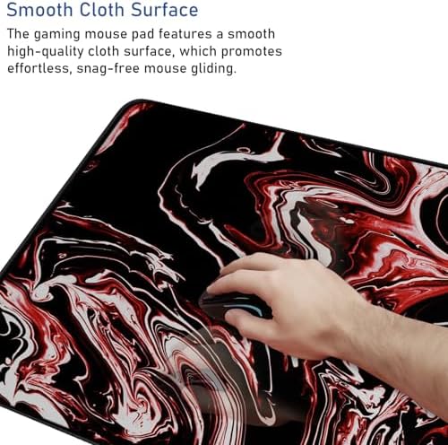 Large Extended Mouse Pad with Stitched Edges Waterproof 31.5X15.7In