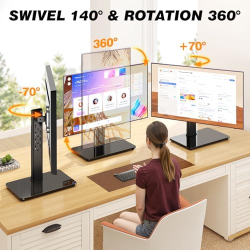 TAVR Furniture Single Monitor Stand VESA Mount for 13-32 Inch Screens