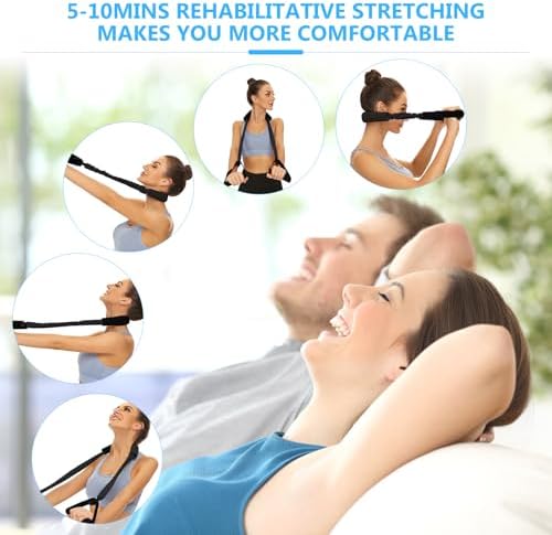 Neck Stretcher Exerciser, FSA/HSA Eligible, Cervical Traction Device for Neck Pain Relief and Spine Alignment. Portable Neck Traction Exerciser for Home/Office, Neck and Shoulder Relaxer Easy to Pull.