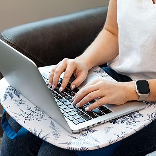 LAPGEAR MyStyle Lap Desk – Blue Garden, Fits 15.6” Laptops