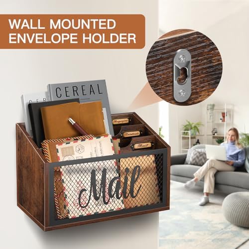 Mail Organizer Countertop with 3-slots