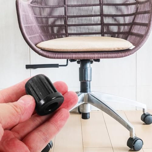 Small Wheel Caster Socket Inserts 0.98 Inch Plastic Chair Wheel Covers Stem Sleeves for Computer Chair Swivel Replacement 20 Pieces