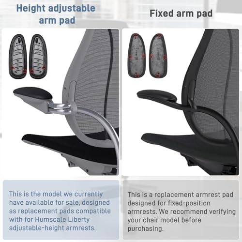 Arm Pads Caps Replacement for Humanscale Liberty Office Chair