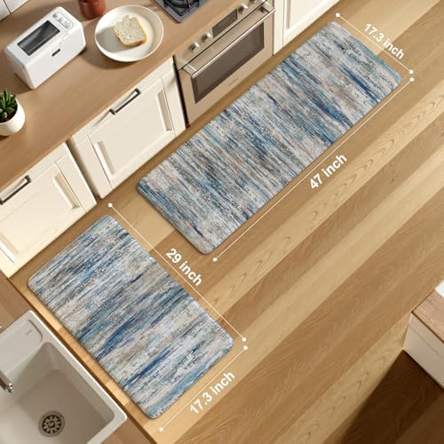 KIMODE Christmas Anti Fatigue Kitchen Mats for Floor,Farmhouse Kitchen Rugs