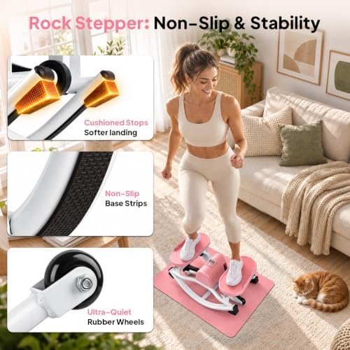 Rock Stepper Side to Side, 300 LBS Capacity, Side Stepper Exercise at Home