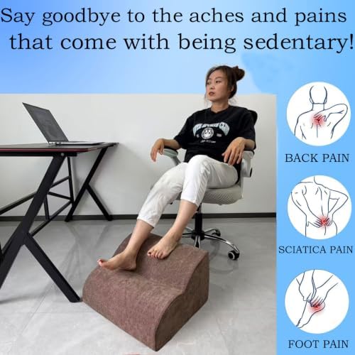Foot Rest for Under Desk at Work.Multifunctional 3-Tier Foot Stool