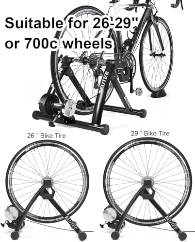 Bike Trainer, Magnetic Bicycle Stationary Stand for Indoor Exercise Riding