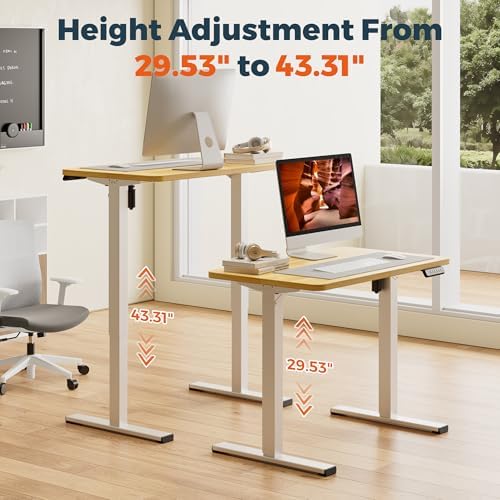 40''x24''One-Piece Adjustable Small Standing Desk for Home Office