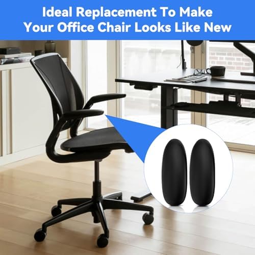 Arm Pads Caps Replacement for Humanscale Diffrient World Office Chair, only Compatible with Height Adjustable Arms