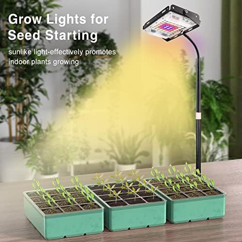 LBW Grow Light for Indoor Plants, Full Spectrum Desk LED Plant Light