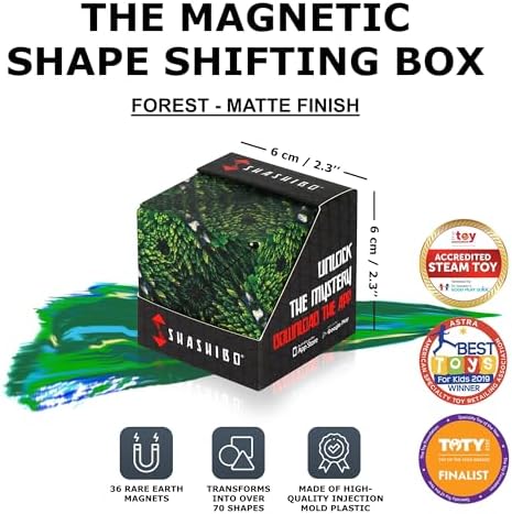 Shashibo DODECA Magnetic Puzzle Cube, Stress Relief Fidget Toy
