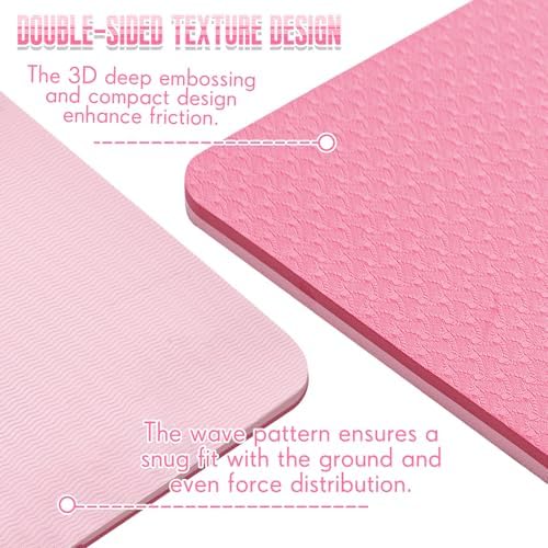 Briwooody Yoga Mat with Hanging Holes