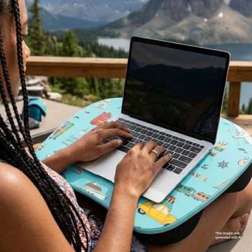 LAPGEAR MyStyle Lap Desk – Travel, Fits 15.6" Laptops