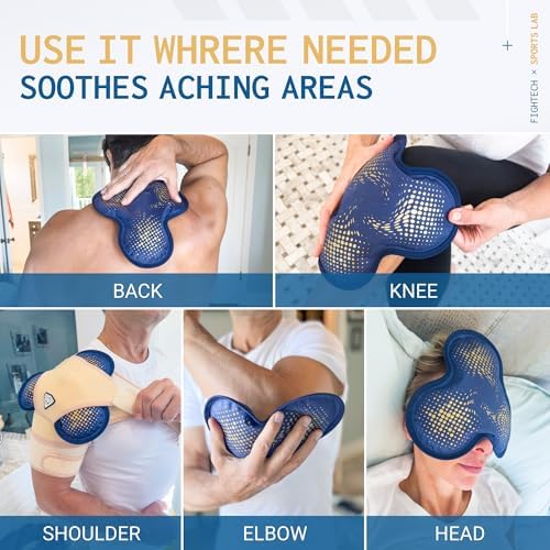 FIGHTECH AidPRO Rotator Cuff Shoulder Brace for Men and Women - Blue, Large