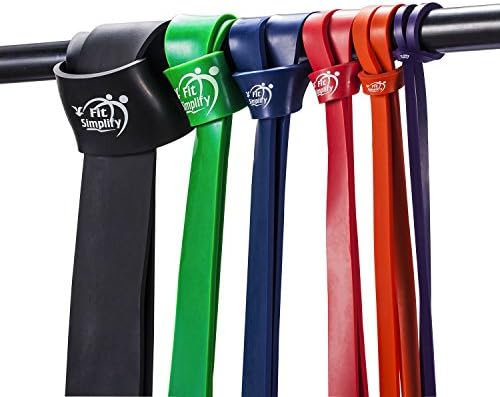 Fit Simplify Pull Up Assist Resistance Bands for Fitness, Physical Therapy, Stretching, Mobility and Exercise