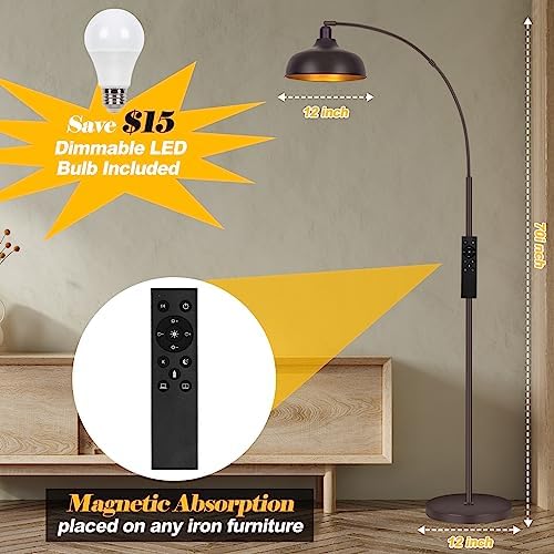 Arc Floor Lamps Bronze, Standing Lamps for Living Room Reading Lamps 70”