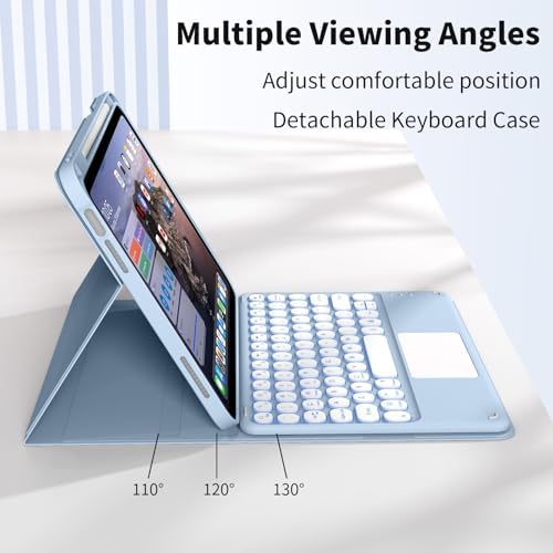 JKSML for iPad(A16) 11th/10th Generation Case with Keyboard,Backlight