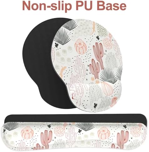 Ergonomic Mouse Pad with Wrist Rest and Keyboard Wrist Rest, Mousepad
