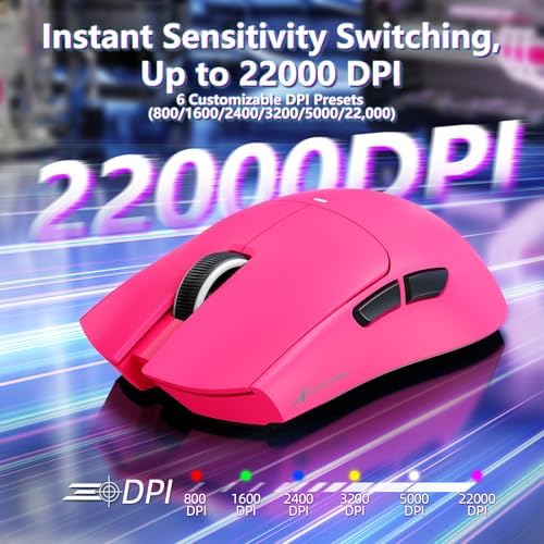 ATTACK SHARK X11 SE Tri Mode Lightweight Wireless Gaming Mouse - Berry Red