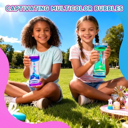 Liquid Motion Bubbler - Sensory Fidget Desk Toy for Kids & Adults - Fidget Tubes for Stress Relief and Focus- Calming Visual Bubbler Toys for Classroom, Desk Decor, Gift Idea