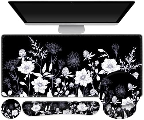 Gaming Mouse Pad, Large Desk Mat, 4in1 XXL Mousepad Cute Desk Pad Protector