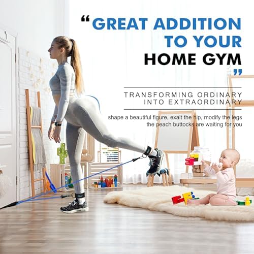 HPYGN Resistance Bands with Handles, 150 lb Exercise Bands for Home Workout