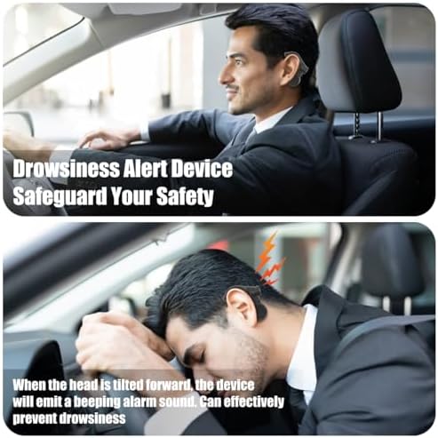 FRCOLOR Sitting Posture Reminder with Sleep Alarm for Drivers and Students Portable 2.75X1.96X0.59In Alert Device for Long-Distance Driving and Study